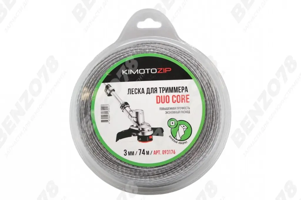 Леска для триммеров Duo Core 3,0/74м крученая