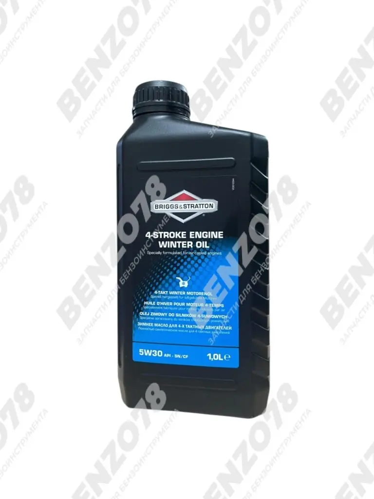 Масло 4-х тактное, Briggs & Stratton Synthetic 5W30, зимнее 100007W, 1л
