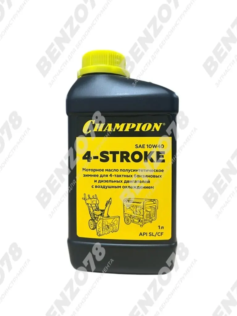 Масло для 4-тактных двигателей полусинтетическое зимнее CHAMPION SAE 10W40 API SL/CF 1л